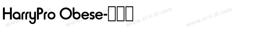 HarryPro Obese字体转换